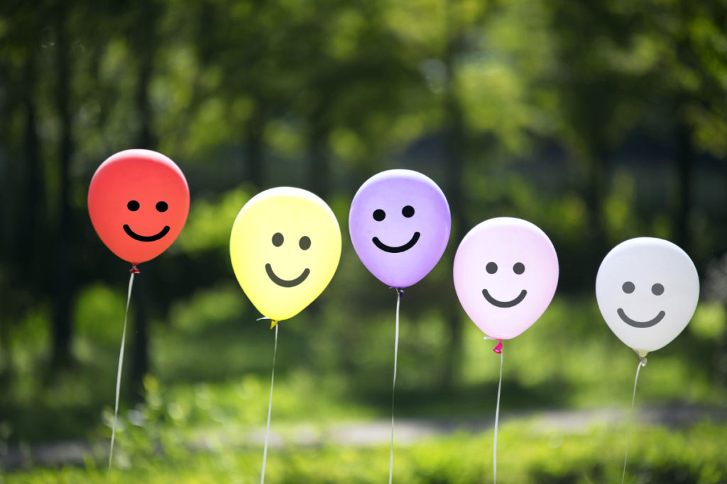 joyful balloon family
